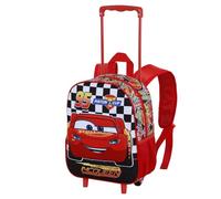 Disney Cars 3 Racer-Kleiner 3D Rucksack mit Rädern, Rot, 26 x 34 cm, Kapazität 7 L