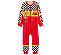 Disney Cars Einteiler für Jungen Rennwagenfahrer verkleiden Sich All-in-One Kinder Lightning McQueen Fleece-Schlafanzug Pjs