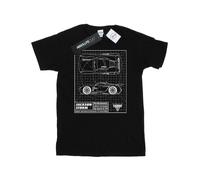 Disney - "Cars Jackson Storm Blueprint" T-Shirt für Herren (Schwarz) S