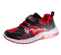 Disney Cars Light Up Sneaker Jungen Lightning McQueen Blinkende Skate Sportschuhe LED Sneaker, rot, 25 EU