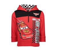 Disney Cars Lightning McQueen Toddler Boys Fleece Half Zip Pullover Hoodie 5T Red