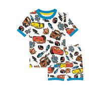 Disney Cars Pyjama | Schlafanzüge Für Jungen | Lightning McQueen Pyjama | Schlafanzug Jungen | Weiß 110