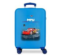Disney Cars Rocket Racing Kabinenkoffer Blau 38x55x20 cms Hartschalen ABS Kombinationsschloss 34L 2,6Kgs 4 Doppelräder Handgepäck