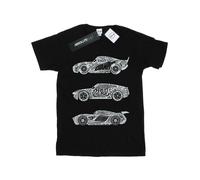 Disney - "Cars Text Racers" T-Shirt für Damen (Schwarz) 3XL