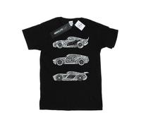 Disney - "Cars Text Racers" T-Shirt für Herren (Schwarz) L