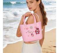 Disney Cartoon Höhlen Bento Tasche, Lotso tragbare Strandtasche, Reisetasche mit großer Kapazität, süßes Geschenk für Mädchen