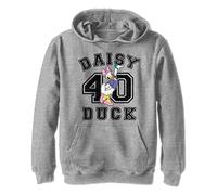 Disney Characters Daisy Duck Collegiate Boy's Hooded Pullover Fleece, Athletic Heather, Small