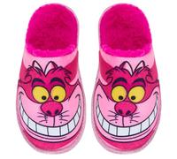 Disney Cheshire Katzen-Hausschuhe für Damen, Teenager, Mädchen, zum Reinschlüpfen, warm gefütterte Hausschuhe, multi, 36 EU