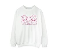 Disney - "Chip 'n' Dale Nuts About You" Sweatshirt für Damen (Weiß) L