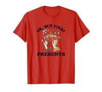 Disney Christmas Chip & Dale Ok But First Presents T-Shirt