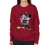 Disney Christmas Mickey and Minnie Festive Hug Women's Sweatshirt