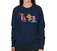 Disney Christmas Winnie The Pooh and Friends Xmas Lights Women's Sweatshirt