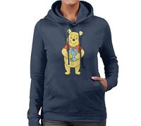 Disney Christmas Winnie The Pooh Holding Honey Pot Women's Hooded Sweatshirt