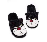 Disney Cinderella Lucifer Hausschuhe Flauschige Katze Womens Damen Schwarz 38-39 EU