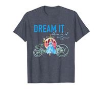 Disney Cinderella With Pumpkin Coach. Dream It, Then Do It T-Shirt, Herren, Blau Meliert, 5XL