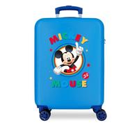 Disney Circle Mickey Kabinenkoffer Blau 37x55x20 cms Hartschalen ABS Kombinationsschloss 34L 2,6Kgs 4 Doppelräder Handgepäck