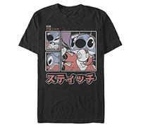 Disney Classics Lilo & Stitch - Stitch Kanji Men's Crew neck Black S