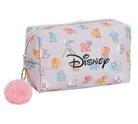 Disney Classics Toilettenartikel Make-up-Tasche für Damen, Kosmetiktasche, Mädchen, Disney Federmäppchen, wasserabweisend, Reisetasche, grau, Einheitsgröße, Kosmetiktasche
