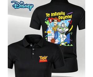 Disney collaboration: Toy Story retro-print polo shirt-perfect for summer outings and a must-have for stylish outfits.Men Polo Shirts-herren hemd-polo