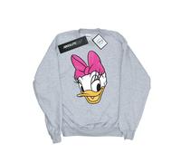 Disney - "Daisy Duck Head Painted" Sweatshirt für Damen (Grau meliert) 2XL