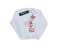 Disney - "Daisy Duck Love Heart" Sweatshirt für Herren (Weiß) 5XL