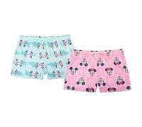 Disney Damen 2-Pack Pajama, Lounge Shorts with Drawstring, Ultra-Soft & Comfortable Pyjamahose, Mickey und Minnie, Medium (2er Pack)