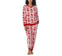 Disney Damen 2-teiliges Fleece-Jogging-Set, Mickey Mouse Rot, XL