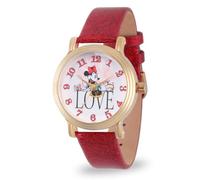 Disney Damen Analog Japanisches Quarzwerk Uhr mit Leder Armband NEWDS000254