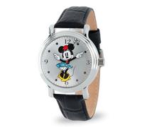 Disney Damen analog Quarz Uhr mit Kunstleder Armband W001873