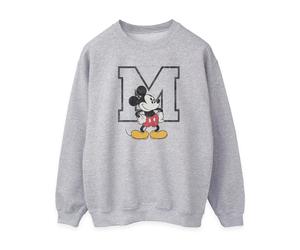 Disney Damen/Damen Classic M Mickey Mouse-Sweatshirt (Heather Grey) L