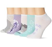 Disney Damen Frozen 5 Pack No Show Lässige Socken, Grau, Weiß, Mehrfarbig, 42-44.5 EU