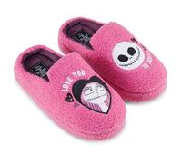 Disney Damen-Hausschuhe, Motiv: Nightmare Before Christmas, klassische Jack Skellington Slipper, Slipper, Slipper, Pink, 7-8