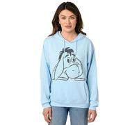 Disney Damen Hoodie I-Aah Pullover Sweatshirt XS - Übergrößen, Heather, Blau, XL