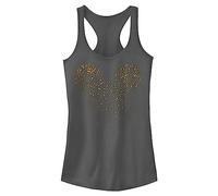 Disney Damen Klassisches Mickey Confetti Fill Fast Fashion Racerback Tank Top Hemd, Dunkelgrau, Mittel