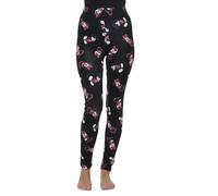 Disney Damen-Leggings, Mickey-Minnie-Maus-Allover-Print, volle Länge, Schwarz, XX-Large