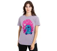 Disney Damen Lilo and Stitch Airbrush Cutie Womens Classic, Soft Lavendar T-Shirt, Weicher Lavendel, XXL