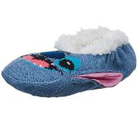 Disney Damen Lilo & Stitch Teddyfell Slipper Socken, Blaues Licht, Fits Sock Size 9-11 Fits Shoe Size 4-10.5