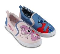 Disney Damen Lilo und Stitch Schuhe - Damen Klassische Lilo und Stitch Slip On Sneakers Lilo and Stitch Canvas Slip On Sneakers, Hell, blau, 40.5 EU