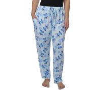 Disney Damen-Loungehose, Pyjamahose, Allover-Print, Baumwolle, Stitch, X-Small