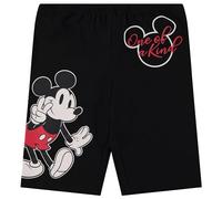 Disney Damen Mickey Mouse Biker-Shorts - Mickey & Minnie Mouse Spandex Shorts - Klassische Mickey und Minnie Mouse Biker-Shorts, Schwarz, Mittel