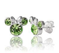 Disney Damen Minnie Mouse Geburtsstein-Ohrstecker - Minnie Mouse Ohrringe - Geburtsstein-Schmuck - Disney Schmuck