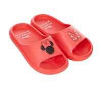 Disney Damen Minnie und Mickey Slides - Klassische Mickey und Minnie Mouse Komfort-Schaumstoff-Sandalen Mickey & Minnie Maus zum Reinschlüpfen, Rot/Ausflug, einfarbig (Getaway Solids), 40.5 EU