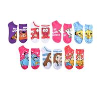 Disney Damen No Show Socken, Neon Pink 90er (7 Stück), Einheitsgröße