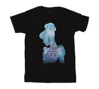 Disney Damen Princesses Cinderella Filled Silhouette Boyfriend Fit T-Shirt Medium Schwarz