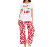 Disney Damen Schlafanzug 101 Dalmatiner Rot Large