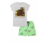 Disney Damen Schlafanzug The Mandalorian and The Child Baby Yoda kurz Gr. 38/40 DE, weiß