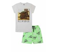 Disney Damen Schlafanzug The Mandalorian and The Child Baby Yoda kurz Gr. 42/44 DE, weiß