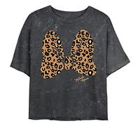 Disney Damen Schleife mit Tiermuster T-Shirt, schwarz, Mittel