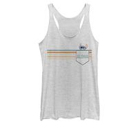 Disney Damen Stitch Aloha Hemd, Weiß meliert, Klein