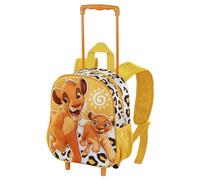 Disney Der König der Löwen Africa-Kleiner 3D Rucksack mit Rädern, Gelb, 26 x 34 cm, Kapazität 12,5 L
